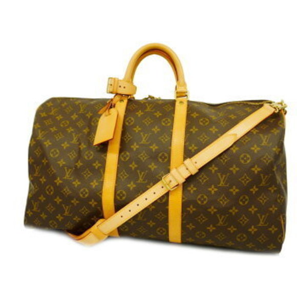 Louis Vuitton Monogram Keepall Bandouliere Boston Bag Brown - Picture 1 of 9